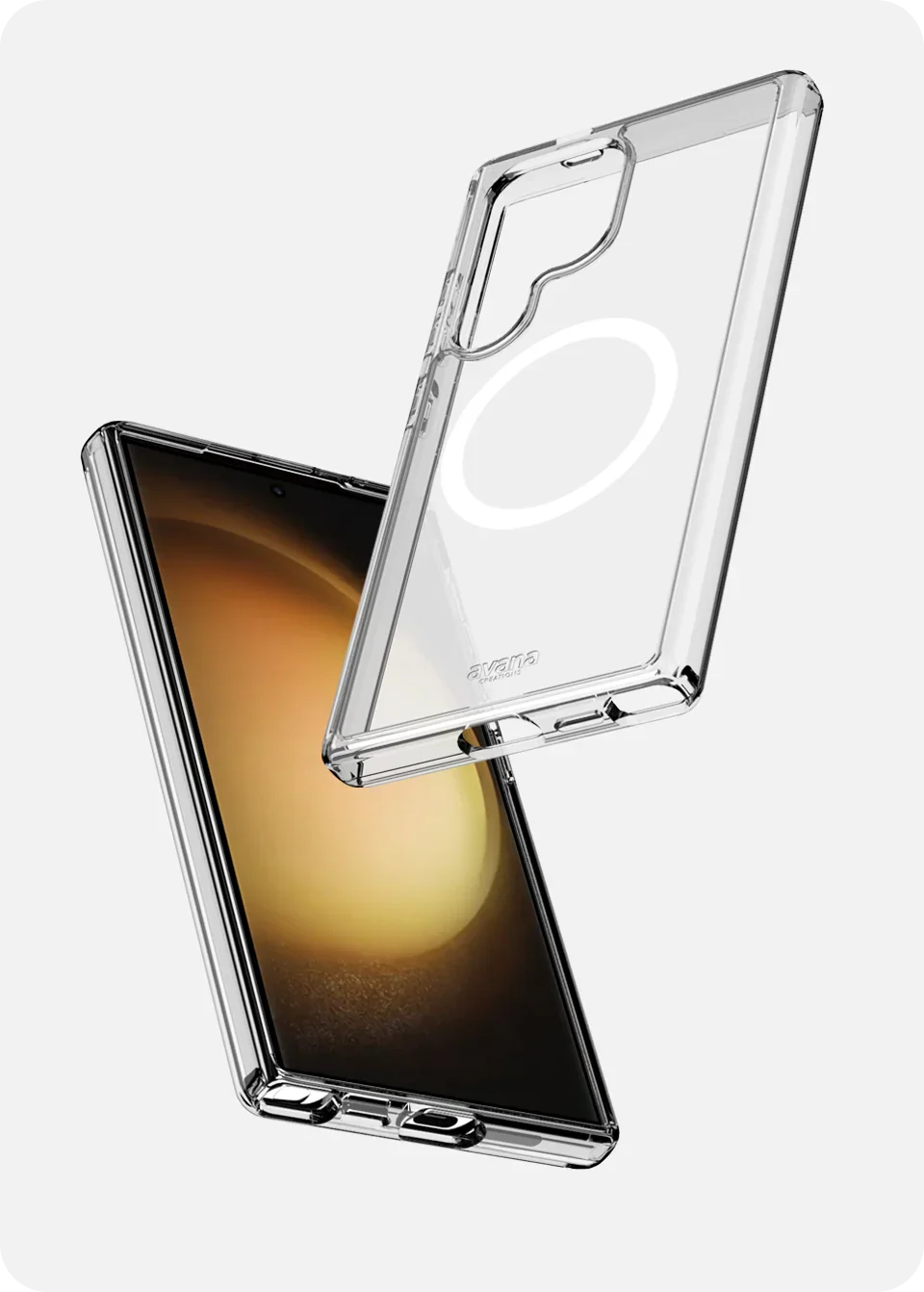 Samsung S25 Ultra MagSafe Cover Itskins Avana Ice Clear Samsung S25 Ultra MagSafe Cover Itskins Avana Ice Clear